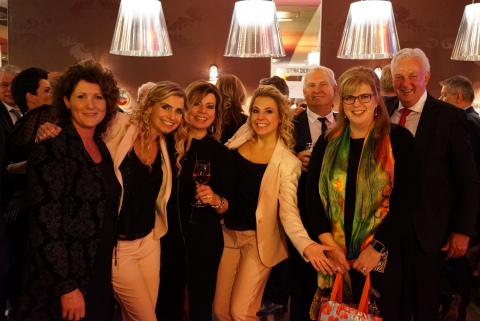 Bianka met juryleden & familie